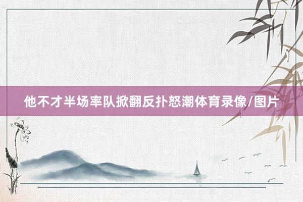他不才半场率队掀翻反扑怒潮体育录像/图片