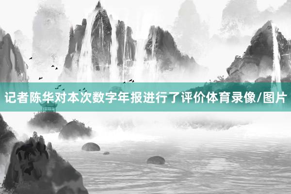 记者陈华对本次数字年报进行了评价体育录像/图片