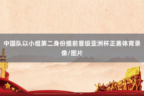 中国队以小组第二身份提前晋级亚洲杯正赛体育录像/图片
