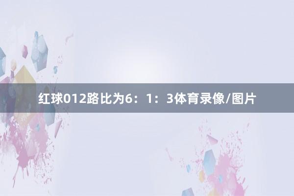 红球012路比为6：1：3体育录像/图片