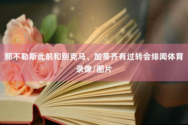 那不勒斯此前和别克马、加蒂齐有过转会绯闻体育录像/图片