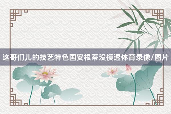 这哥们儿的技艺特色国安根蒂没摸透体育录像/图片
