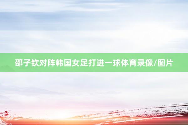 邵子钦对阵韩国女足打进一球体育录像/图片