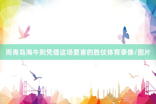 而青岛海牛则凭借这场要害的胜仗体育录像/图片