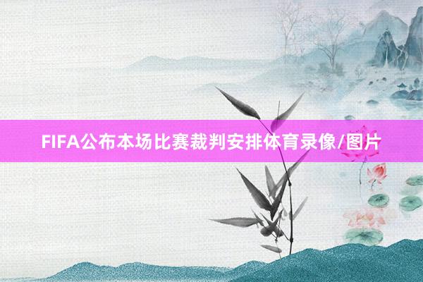 FIFA公布本场比赛裁判安排体育录像/图片