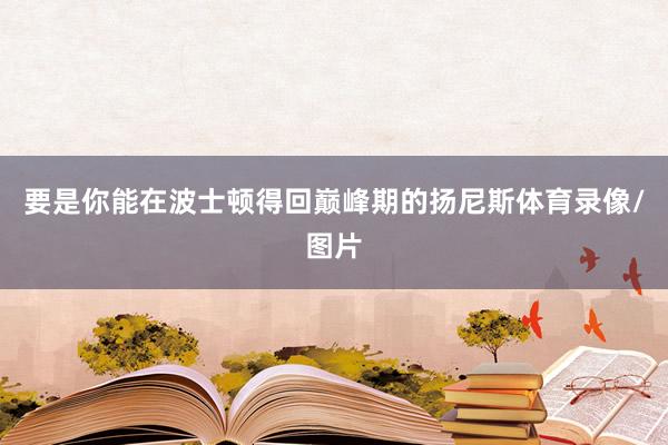 要是你能在波士顿得回巅峰期的扬尼斯体育录像/图片